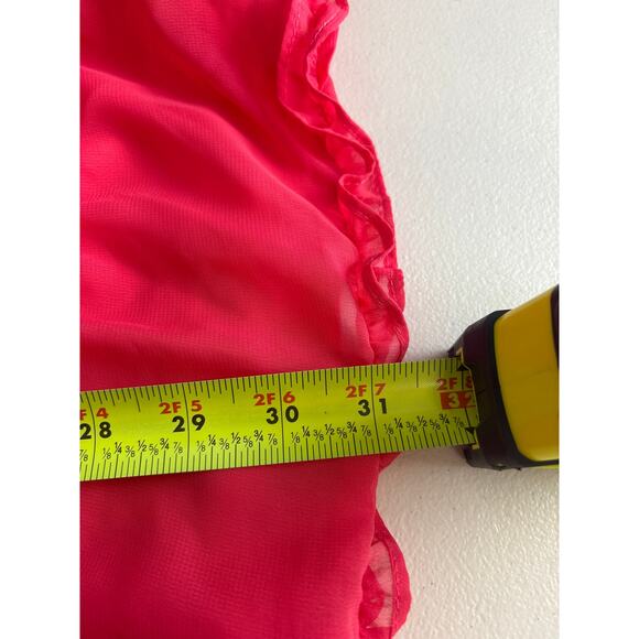 NWT BCBGeneration Pink Ruffle Off the Shoulder Dress Size 6 - Picture 9 of 11